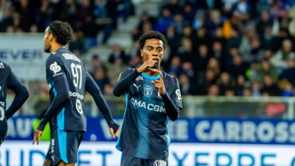 Auxerre 0-1 OM : Le but d'Angel Gomes