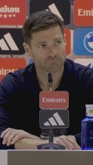 Xabi Alonso se pronuncia sobre el entrenamiento en Valdebebas antes de viajar a Liverpool