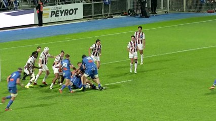 TOP 14 - Essai de Nathanael HULLEU (CO) - Castres Olympique - Union Bordeaux-Bègles
