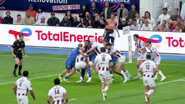 TOP 14 - Essai de Romain BUROS (UBB) - Castres Olympique - Union Bordeaux-Bègles