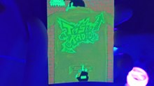 Glow-in-the-Dark “Graffiti Cop” Sticker – Street Art Meets Gaming!