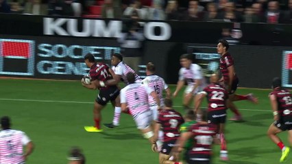 TOP 14 - Essai de Kalvin GOURGUES (ST) - Stade Toulousain - Stade Français Paris