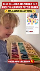 Daily Deals Alert : A to Z English Alphabet Puzzle Board for Kids & Toddlers