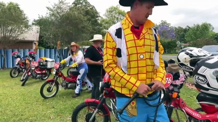 Motorcyclists embark on epic journey to raise money for charity in annual Postie Grand Prix