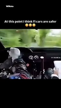 Rally Drivers View of the Rally racing