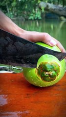 🌟 I Cut Fresh Lemonade & Green Coconut - You Won't Believe