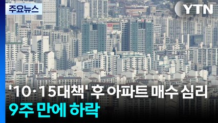 '10·15대책' 후 아파트 매수 심리 9주 만에 하락 / YTN