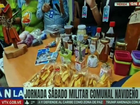 Mérida | Sábado Militar Comunal Navideño se desarrolla en la población de La Azulita