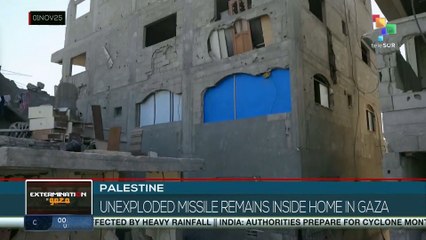 Palestine: Unexploded missile remains inside home in Gaza