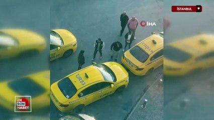İstanbul'ds taksiciye tokatlı saldırı