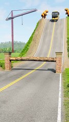 Realistic BeamNG Drive car crash physics. Watch in