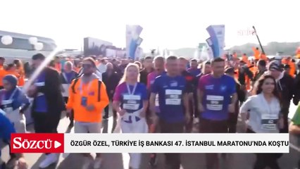Özgür Özel, Türkiye İş Bankası 47. İstanbul Maratonu'nda koştu