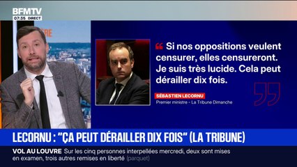 "Cela peut dérailler dix fois": Sébastien Lecornu estime que le gouvernement "peut chuter à n'importe quel moment"