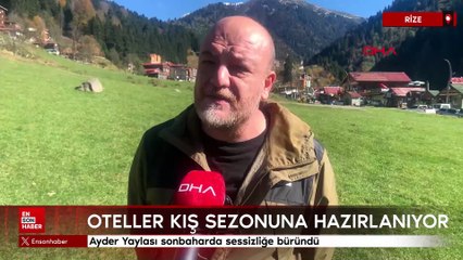 Ayder Yaylası sonbaharda sessizliğe büründü