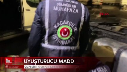 Gürbulak Gümrük Kapısı'nda 721 kilo sıvı metamfetamin ele geçirildi