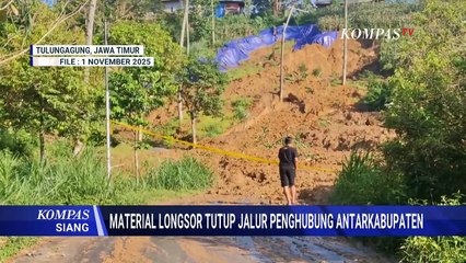 Tebing Setinggi 35 Meter Longsor di Garut, Jalur Penghubung Antarkabupaten Lumpuh | KOMPAS SIANG