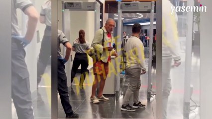 Reha Muhtar havalimanında ortalığı birbirine kattı! O anlar herkesi şoke etti