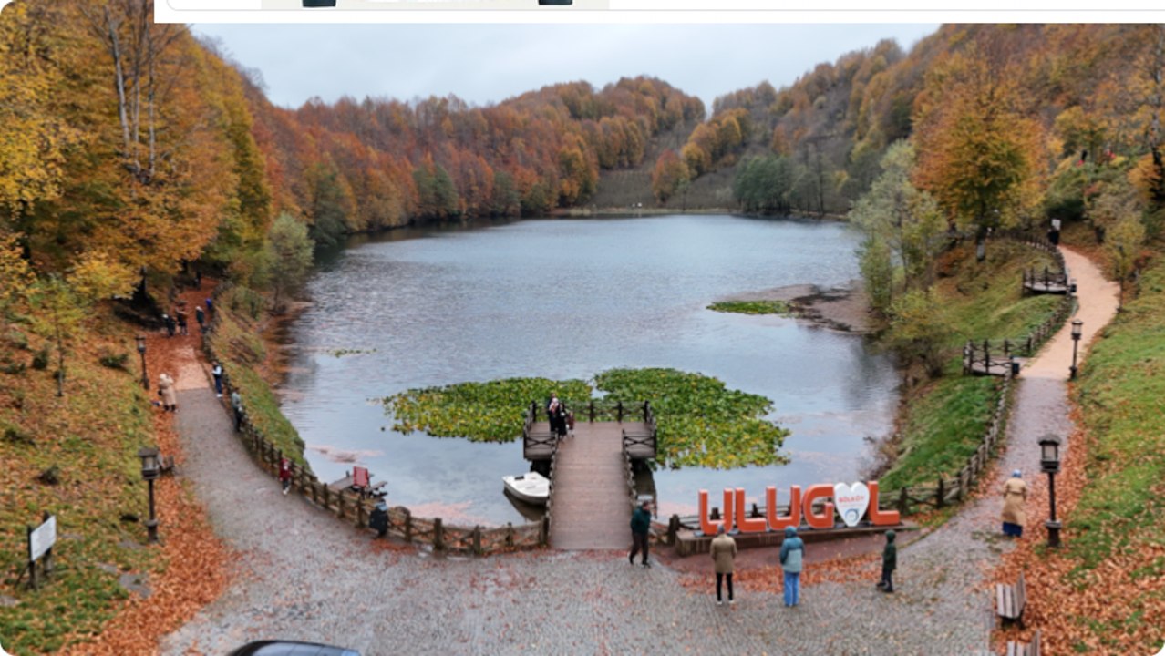 Ulugöl Tabiat Parkı sonbahar renklerine büründü