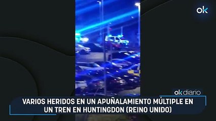 Varios heridos en un apuñalamiento múltiple en un tren en Huntingdon (Reino Unido)