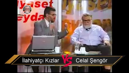 İlahiyatçı Kızlar Celal Şengör ü  Bir Yaratan  Olduğuna İkna Etmeye Çalışıyorlar