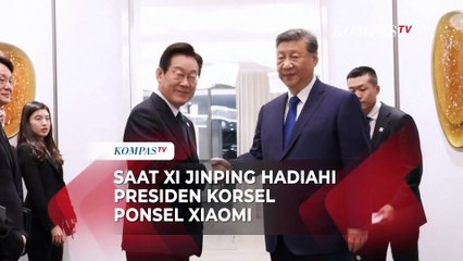 Reaksi Presiden Korsel Saat Dihadiahi Presiden China Xi Jinping Ponsel Xiaomi