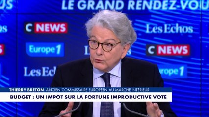 Taxes : «Pourquoi sommes-nous le dernier élève de la classe européenne ?», questionne Thierry Breton