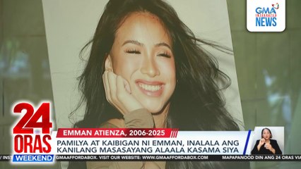 Pamilya at kaibigan ni Emman Atienza, inalala ang kanilang masasayang alaala kasama siya | 24 Oras Weekend