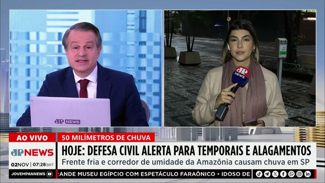 Defesa Civil de SP emite alerta para temporais e alagamentos na capital