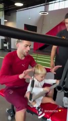 Ciro Mertens Barış Alper ile spor yapıyor