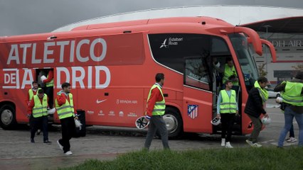 Los jugadores del Atlético de Madrid visitan el proyecto 'Ciudad del Deporte'