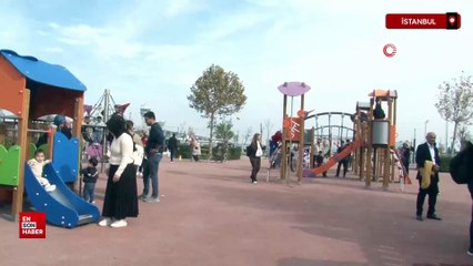 Atatürk Havalimanı Millet Bahçesi'ne ilk gününde yüzlerce vatandaş akın etti