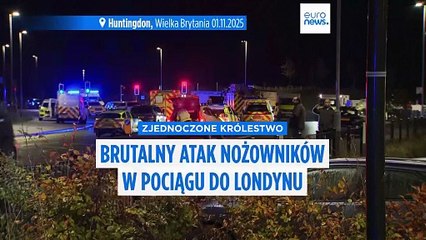 Atak nożowników w pociągu do Londynu. 11 osób w szpitalu, policja zatrzymała dwóch podejrzanych