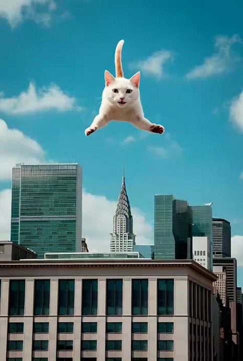 Jumping cat