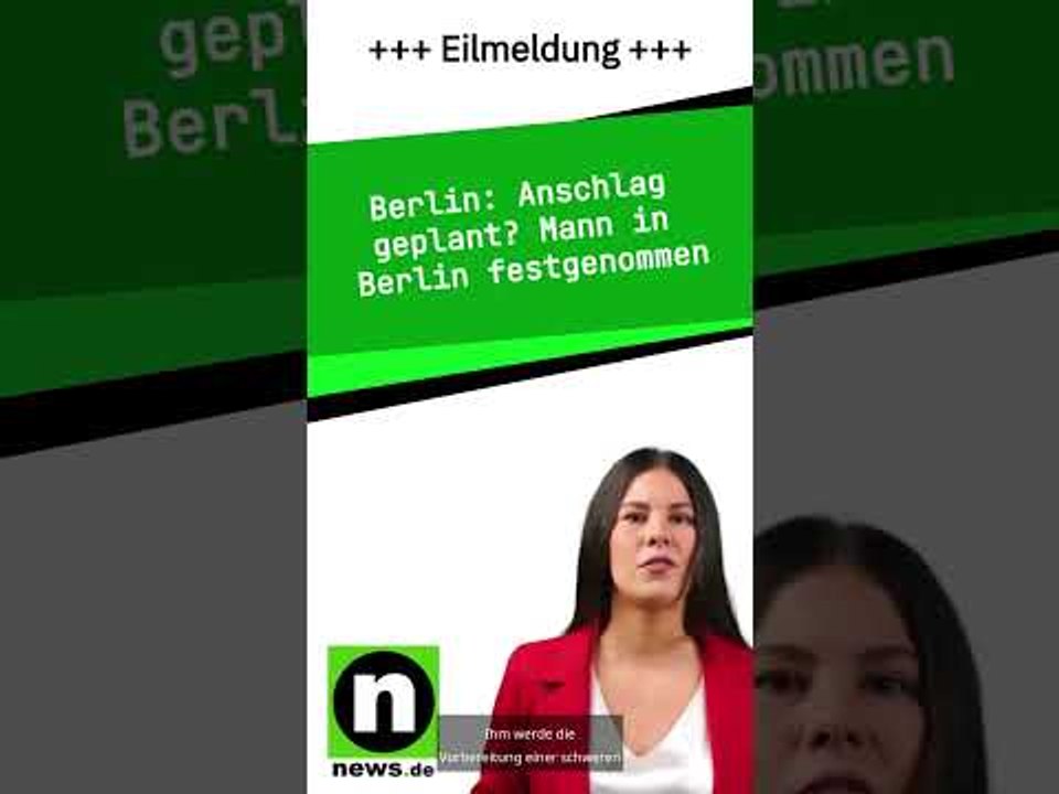 Anschlag geplant? Mann in Berlin festgenommen