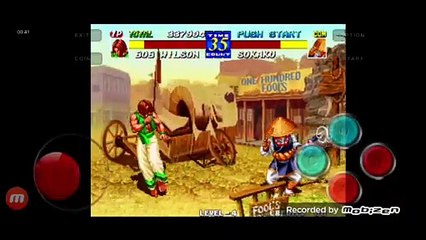 Fatal Fury 3 Bob Wilson vs Sokaku Mochizuki fala de vitória do Bob Wilson em português