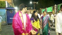 Nara Rohith With Wife Visits Tirumala After Marriage