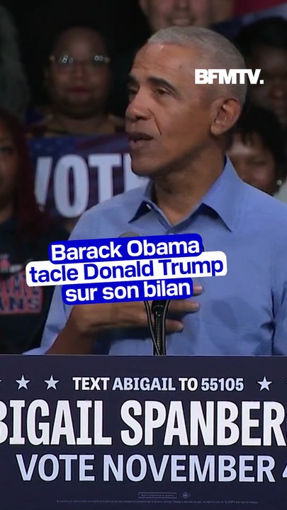 Barack Obama tacle Donald Trump sur son bilan