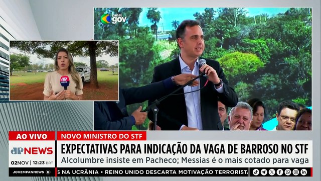 Alcolumbre insiste em Pacheco e expectativas para indicação da vaga de Barroso no STF crescem