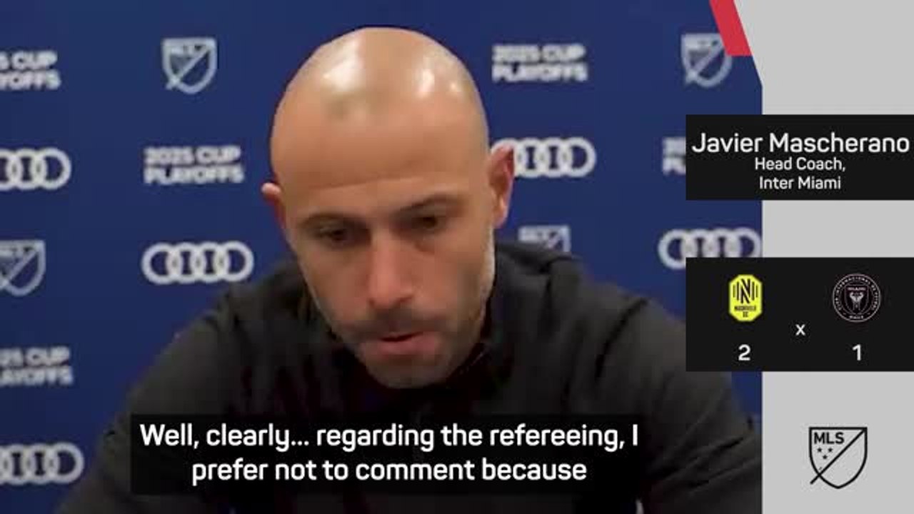 Mascherano voices frustration at VAR and refereeing in loss to Nashville