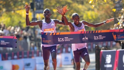Festival keniano en el Maratón de Nueva York en la despedida del gran Kipchoge
