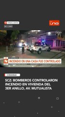 Bomberos controlan incendio en vivienda del 3er anillo de la Av. Mutualista