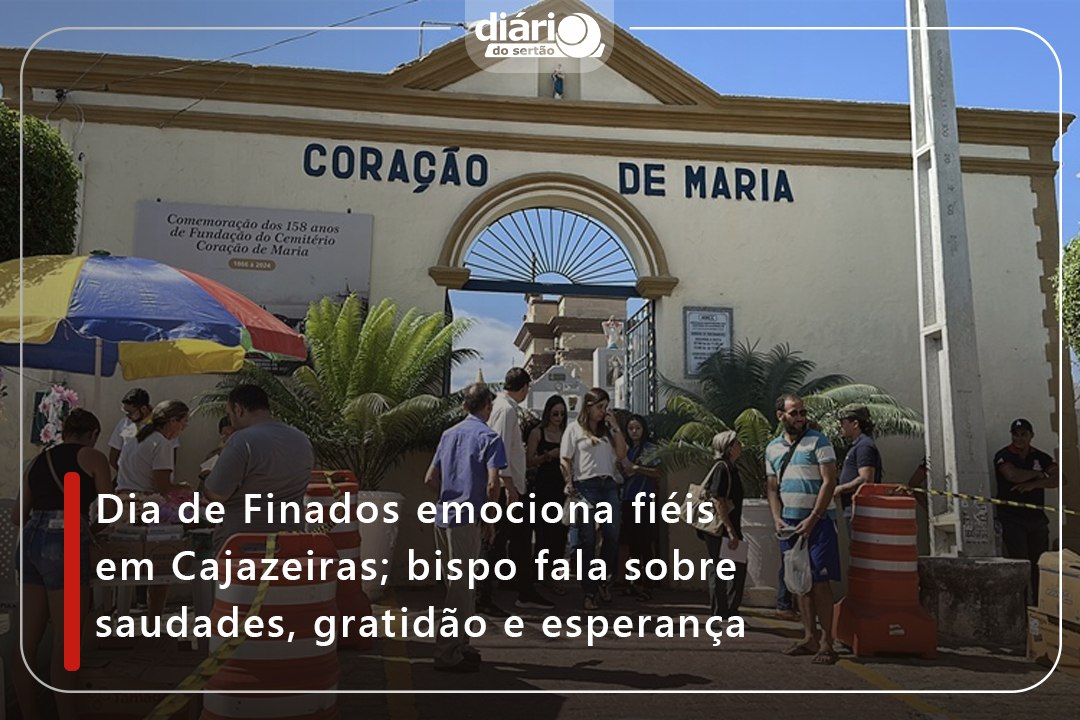 Dia de Finados emociona fiéis em Cajazeiras; bispo fala sobre saudades, gratidão e esperança