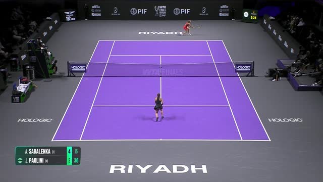 WTA Finals - Sabalenka débute en s'imposant face à Paolini