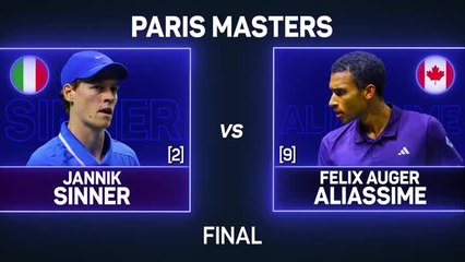 Sinner beats Auger Aliassime to claim maiden Paris title