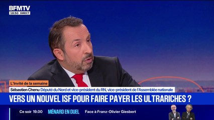 Impôt sur la fortune improductive: Sébastien Chenu, vice-président du RN, explique que cet impôt "est plus acceptable" que l'ISF