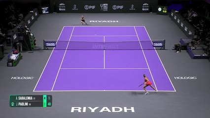 Sabalenka celebrates 500th WTA match with victory over Paolini