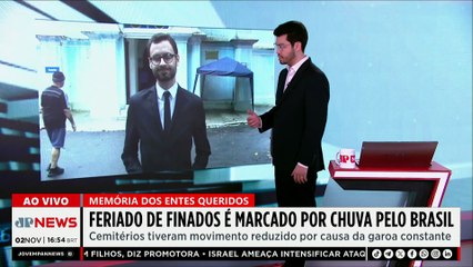 Feriado de Finados é marcado por chuvas pelo Brasil