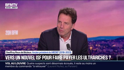 Impôt sur la fortune improductive: "Le message envoyé à l'étranger est terrible", explique Geoffroy Roux de Bézieux, ancien président du MEDEF