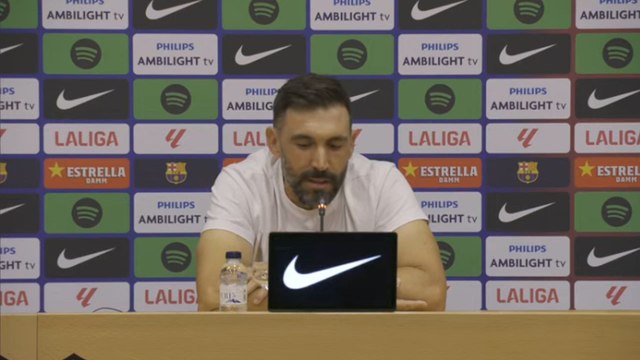 Rueda de prensa de Eder Sarabia tras el FC Barcelona vs. Elche CF