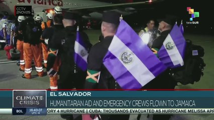 El Salvador | Humanitarian aid and emergency crews flown to Jamaica